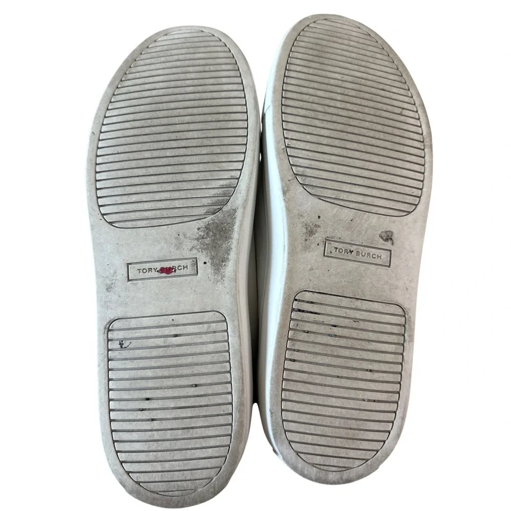 Tory‎ Burch Color Block T Logo Leather Sneakers 9.5 Box Style 161131